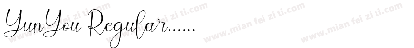 YunYou Regular字体转换